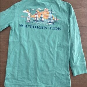 Southern Tide Green Long Sleeve Shirt